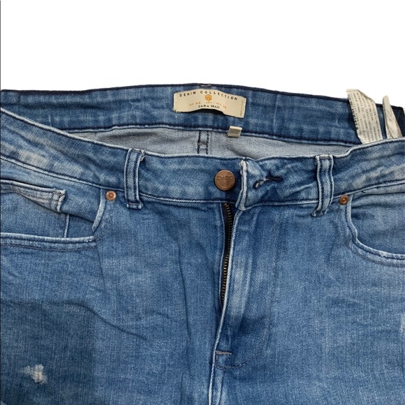 Zara Man Blue Skinny Jeans Size 34 - Picture 3 of 4